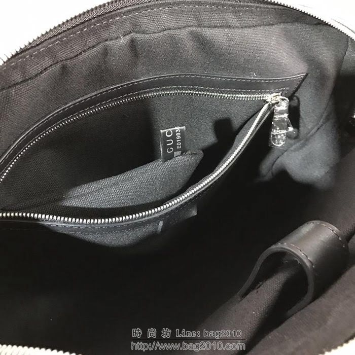 GUCCI 古馳男包 新款 474135 克pvc刺繡 Gucci男手提包 Gucci公事包
